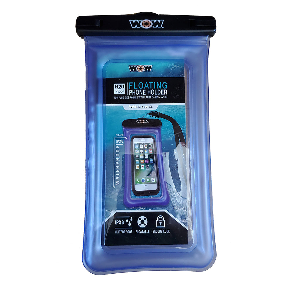 WOW Watersports H2O Waterproof Smart Phone Holder - 5" x 9" - Blue