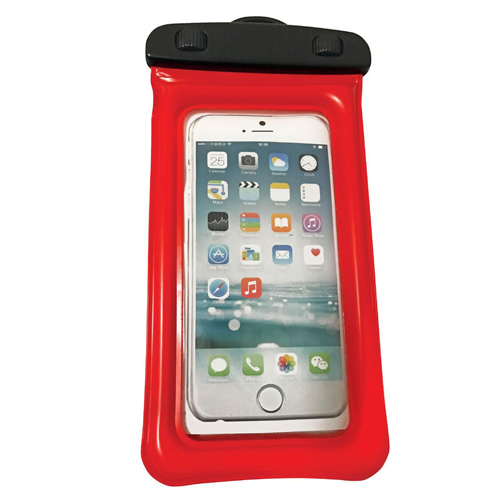 WOW Watersports H2O Waterproof Phone Holder - Red 4" x 8"