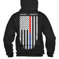 Thin Red & Blue Line Honor & Respect - Hoodie