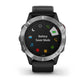 Garmin fēnix® 6, Silver with Black Band GPS Watch
