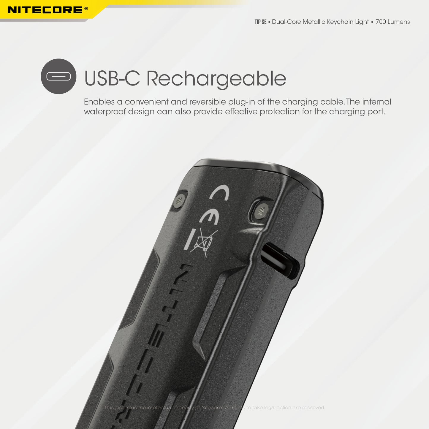 Nitecore TIP SE 700 Lumen Rechargeable Keychain EDC Flashlight