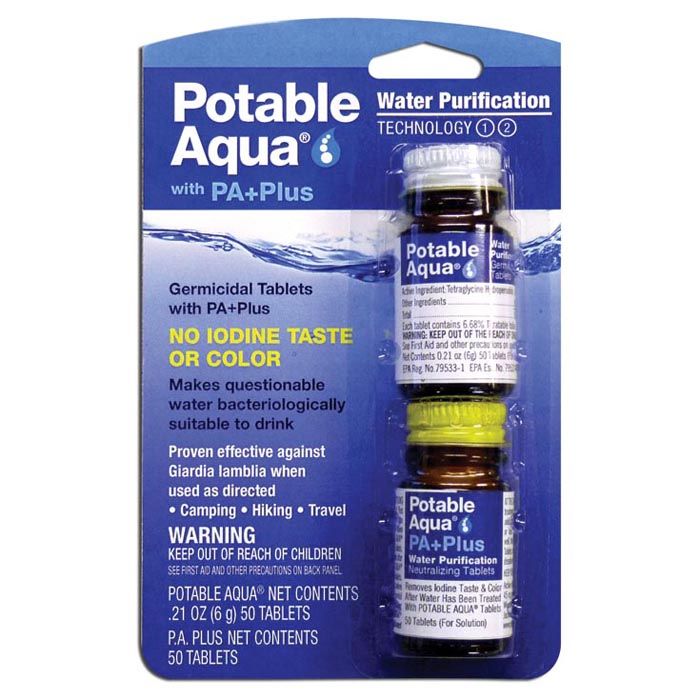 Potable Aqua® with PA+ Drinking Water Germicidal Tablets